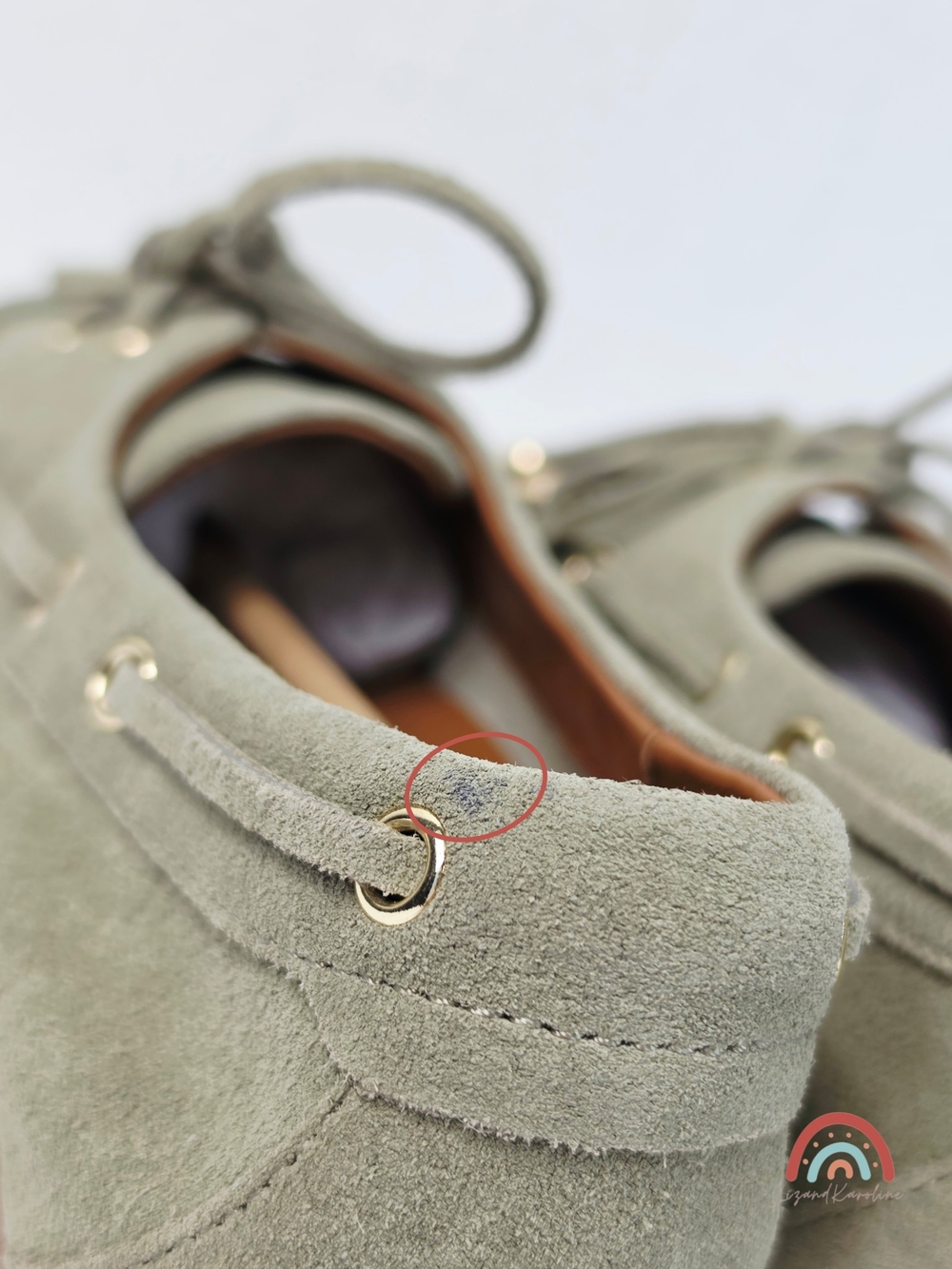 New! Madewell The Jamie Boat Shoe in Leather Suede Pale Fatigue 9 - Picture 11 of 15